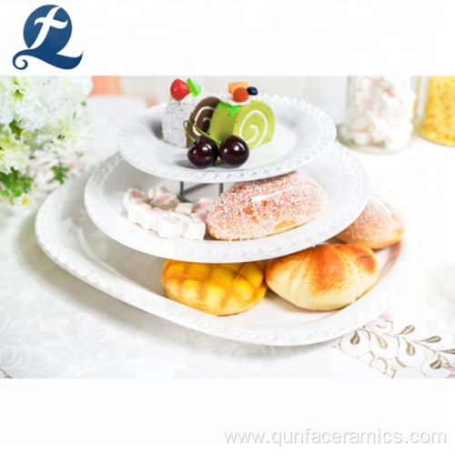 Crockery Stoneware Tableware White Ceramic Dinnerware Set